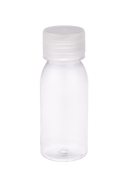 25-50 مللي زجاجة تبغ شفافة ذات غطاء أمان للاستخدام مرة واحدة
