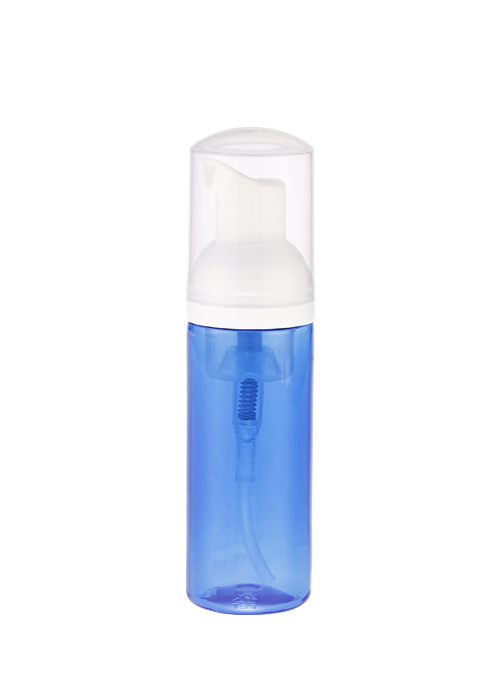 60-120 مللي زجاجة مضخة رغوة PET شفافة زرقاء زجاجة تطهير الكحول المطهر