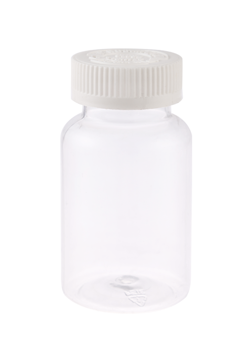 زجاجة منتج صحي كبسولة PET سعة 150 مللي مع غطاء لولبي للضغط