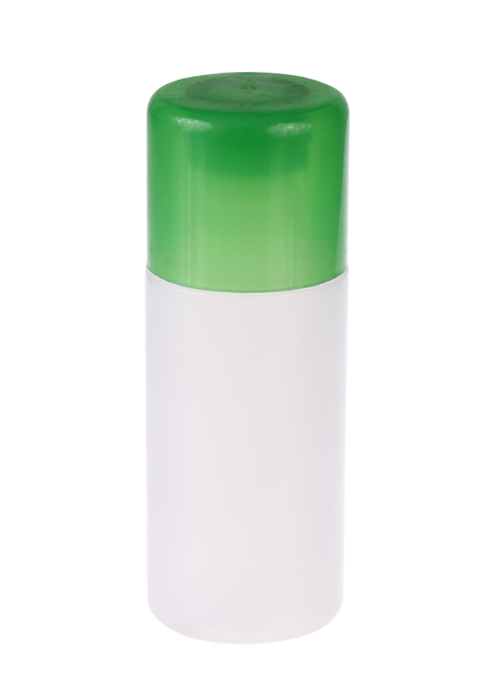 120ml كريم PE زجاجة أسطوانية بيضاء مستقيمة